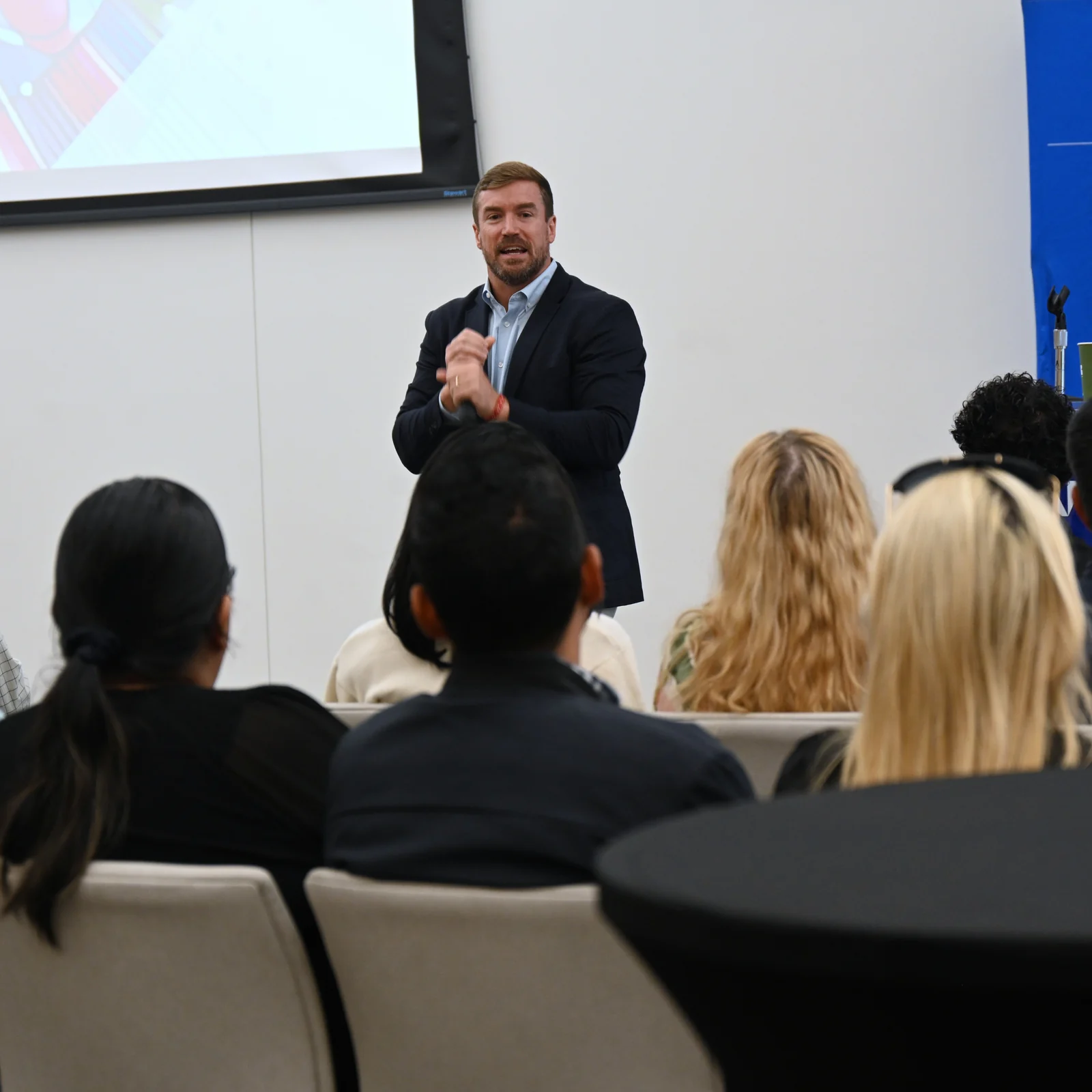 Dr. Claude Kershner at a business leadership event